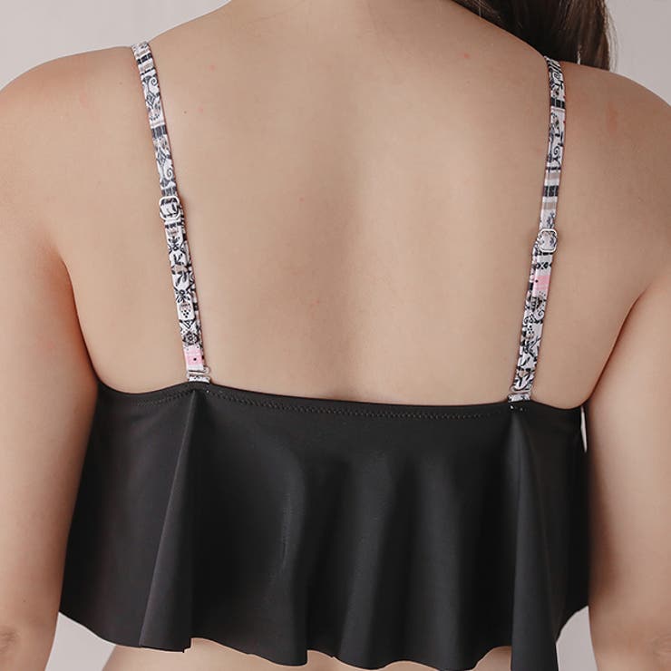 フリルカバーアップタンキニ ビキ 水着2点セットバンドゥー | レースレディース  | 詳細画像8 