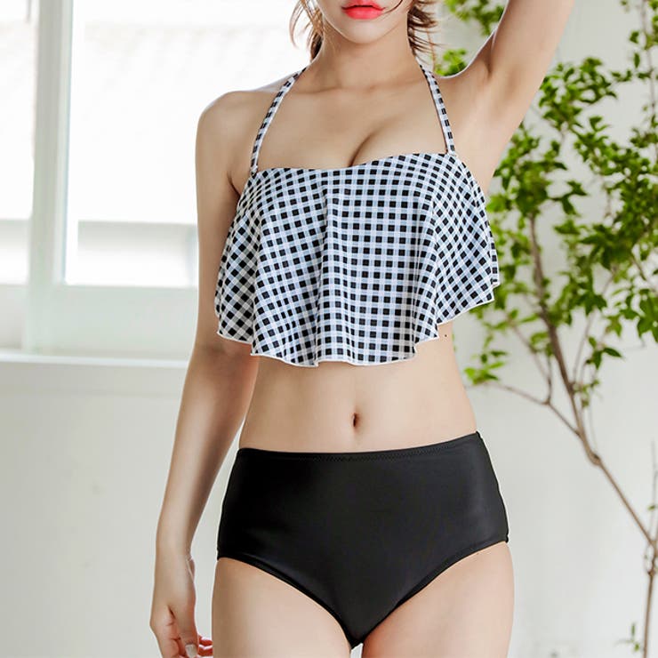 フレアビキニ ハイウエストショーツ 水着2点セットバンドゥー | レースレディース  | 詳細画像9 