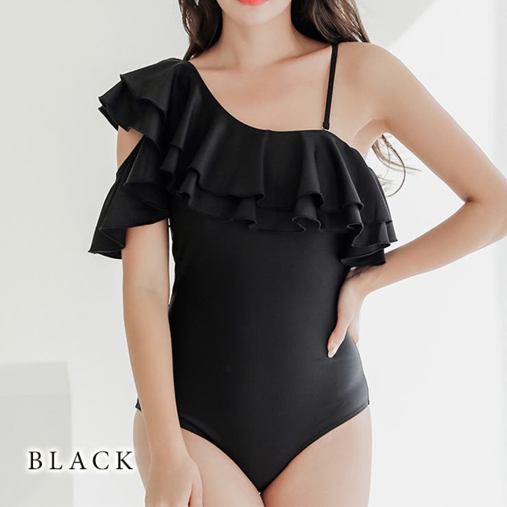 mikomori フリル ワンピース スイムウェア SWIM WEAR]SHOULDER FRILL OP(S0068) | mikomori