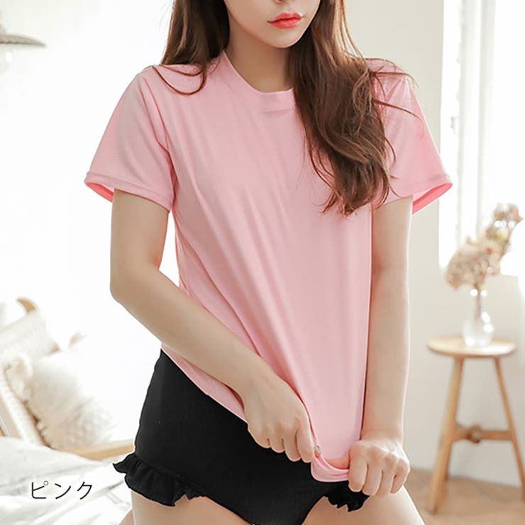 KILIG レース付きピンク長袖Tシャツ KILIG レース付きピンク長袖Tシャツ tシャツ PINKHUNT ピンクハント g