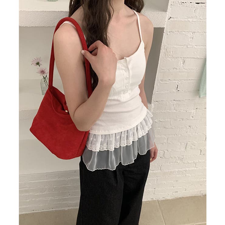 カップ付き レース裾 フロントボタン | レースレディース  | 詳細画像13 