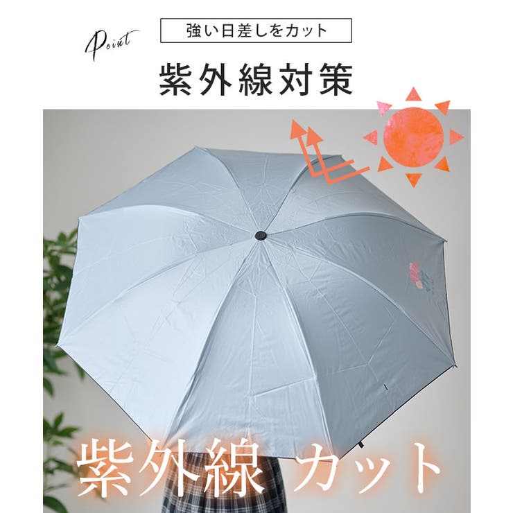 【雨晴兼用】チューリップ柄 ベーシック コンパクト | レースレディース  | 詳細画像3 