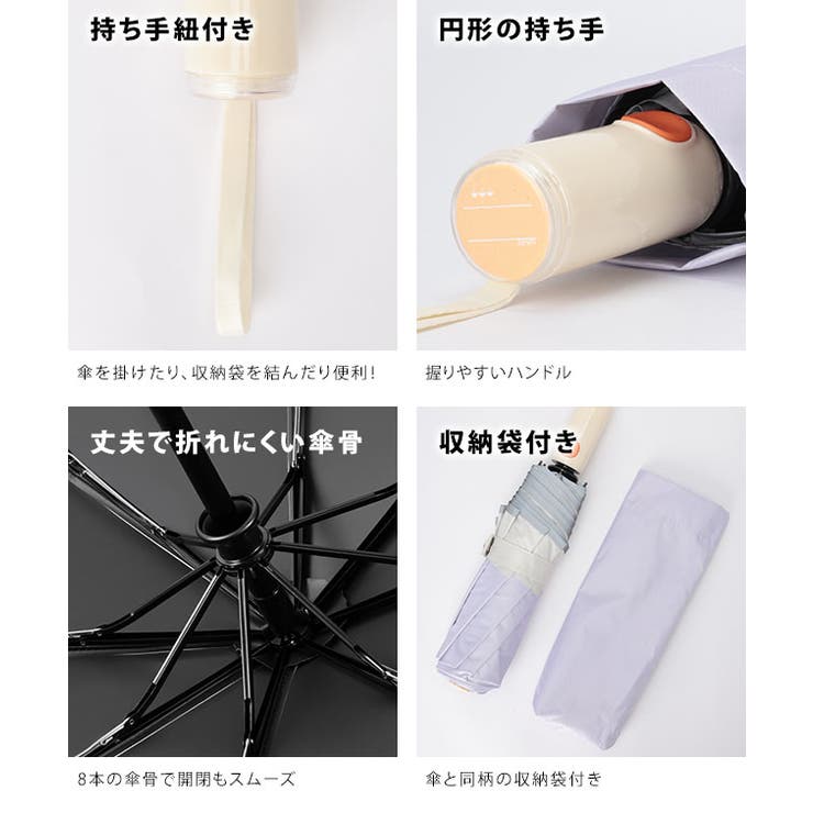 【雨晴兼用】コンパクト 配色 ライン | レースレディース  | 詳細画像7 