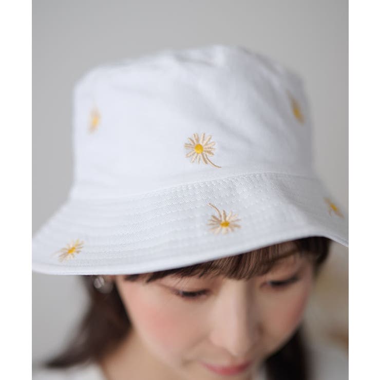 2wayフラワー刺繍 リバーシブル バケット | レースレディース  | 詳細画像10 