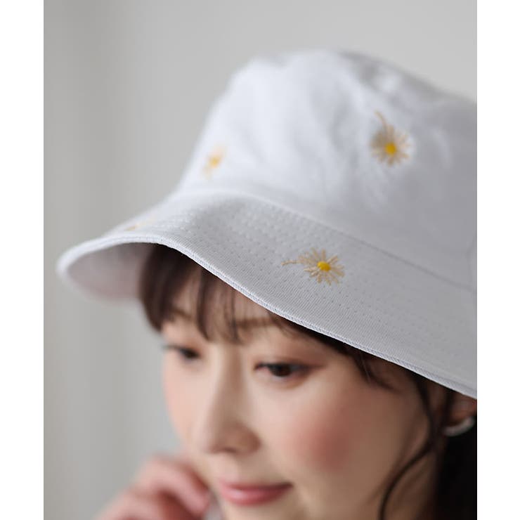 2wayフラワー刺繍 リバーシブル バケット | レースレディース  | 詳細画像11 