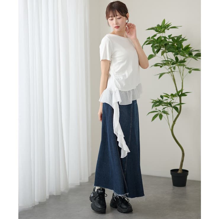 DAYRA 異素材 裾フリル | レースレディース  | 詳細画像14 