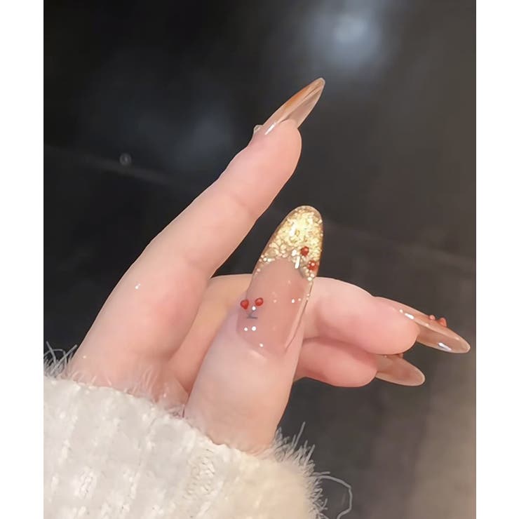 ゴールドラメ ビジュー フレンチ | レースレディース  | 詳細画像4 