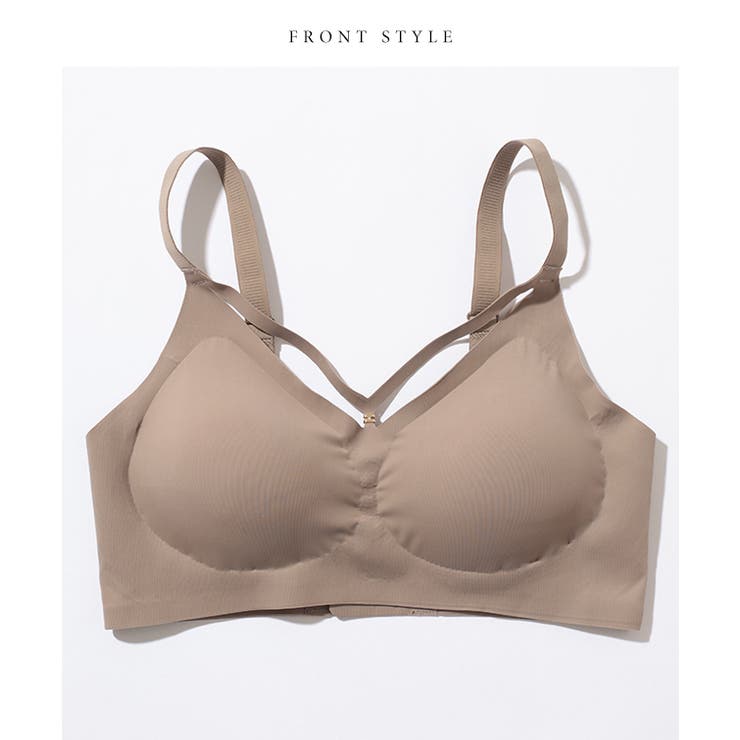 ソリッドカラー カットアウト風 ノンワイヤー | レースレディース  | 詳細画像16 