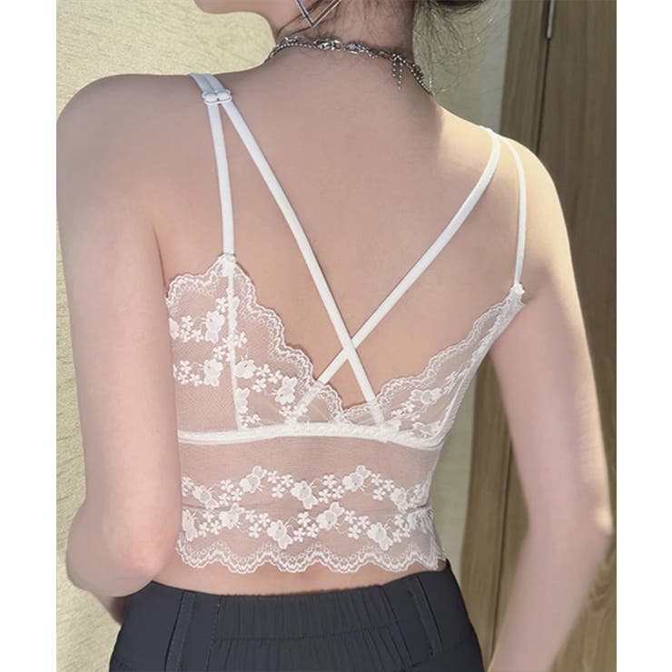 バックレース スカラップ ノンワイヤー | レースレディース  | 詳細画像15 