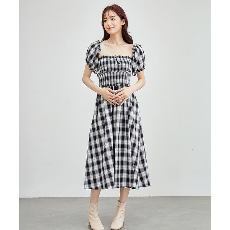 2way チェック柄 フロントリボン | レースレディース  | 詳細画像3 