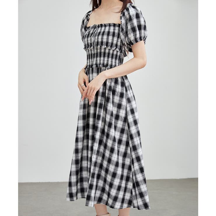 2way チェック柄 フロントリボン | レースレディース  | 詳細画像5 