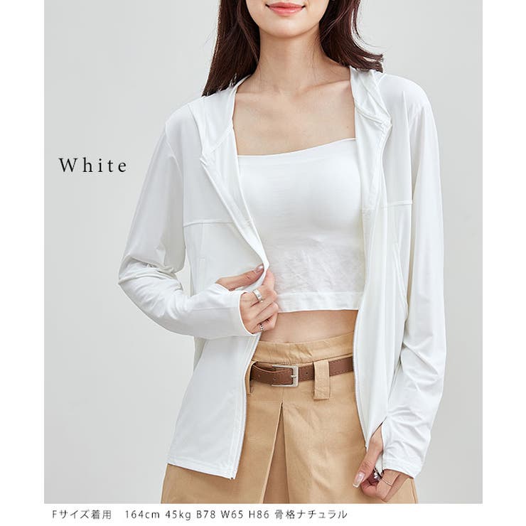 ジップアップ サムホール付き ラッシュガード | レースレディース  | 詳細画像12 