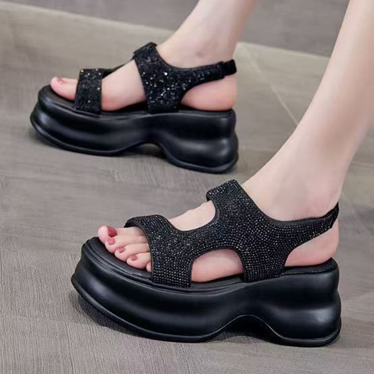 ラインストーン ボリューム 厚底 | レースレディース  | 詳細画像1 