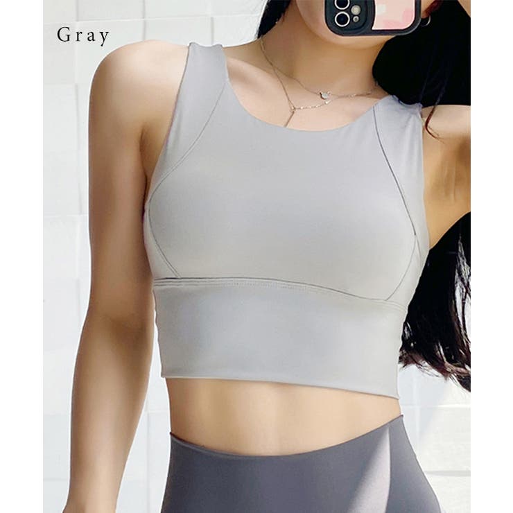 ソリッドカラー ラウンドネック カップ付き | レースレディース  | 詳細画像6 