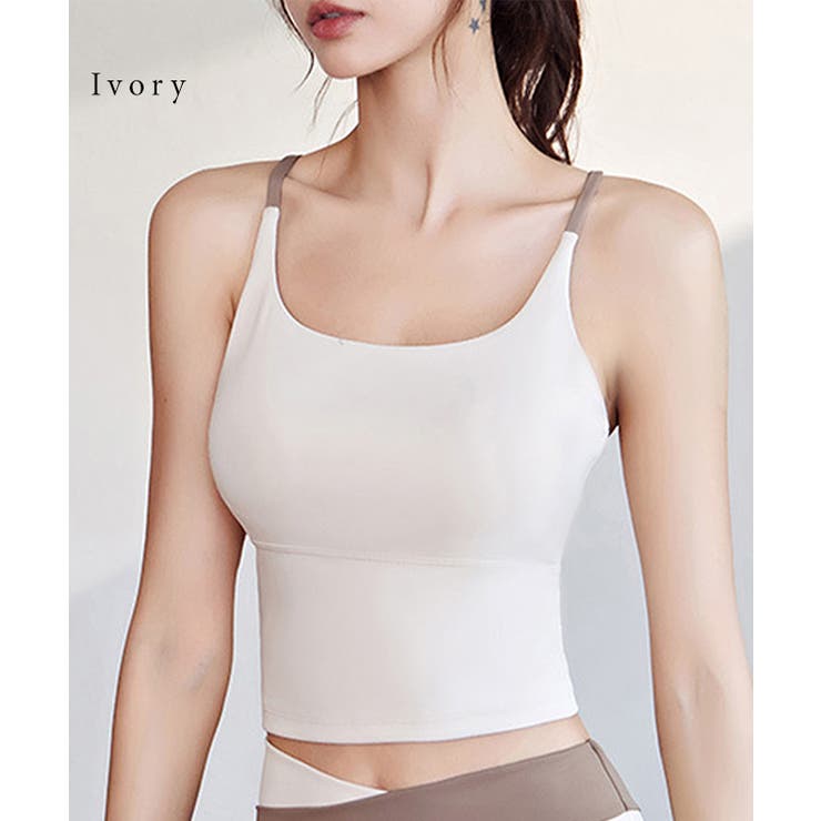 バッククロス カップ付き フィットネス | レースレディース  | 詳細画像17 