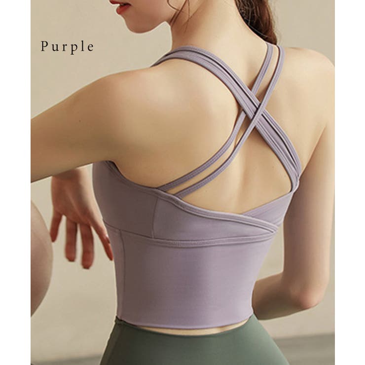 ソリッドカラー バッククロス カップ付き | レースレディース  | 詳細画像9 