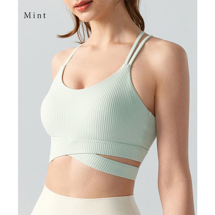 ソリッドカラー バッククロス リブ | レースレディース  | 詳細画像10 