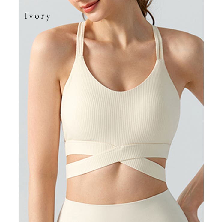 ソリッドカラー バッククロス リブ | レースレディース  | 詳細画像7 