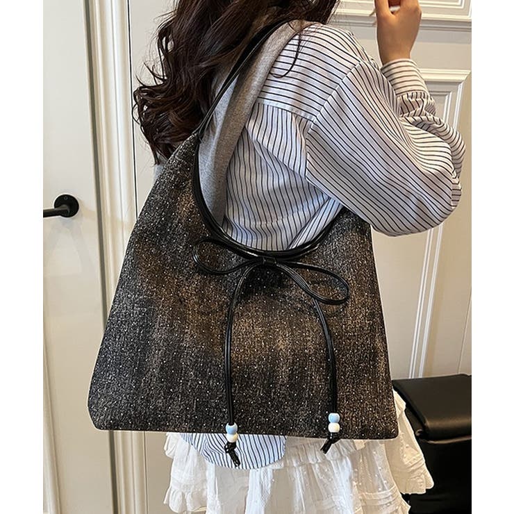 ビッグリボン レザー調 パイピング | レースレディース  | 詳細画像4 