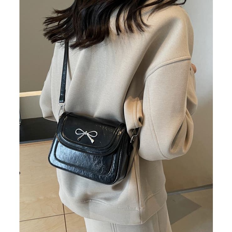 リボン付き レザー調 ラウンド | レースレディース  | 詳細画像4 