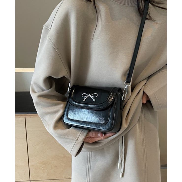 リボン付き レザー調 ラウンド | レースレディース  | 詳細画像5 