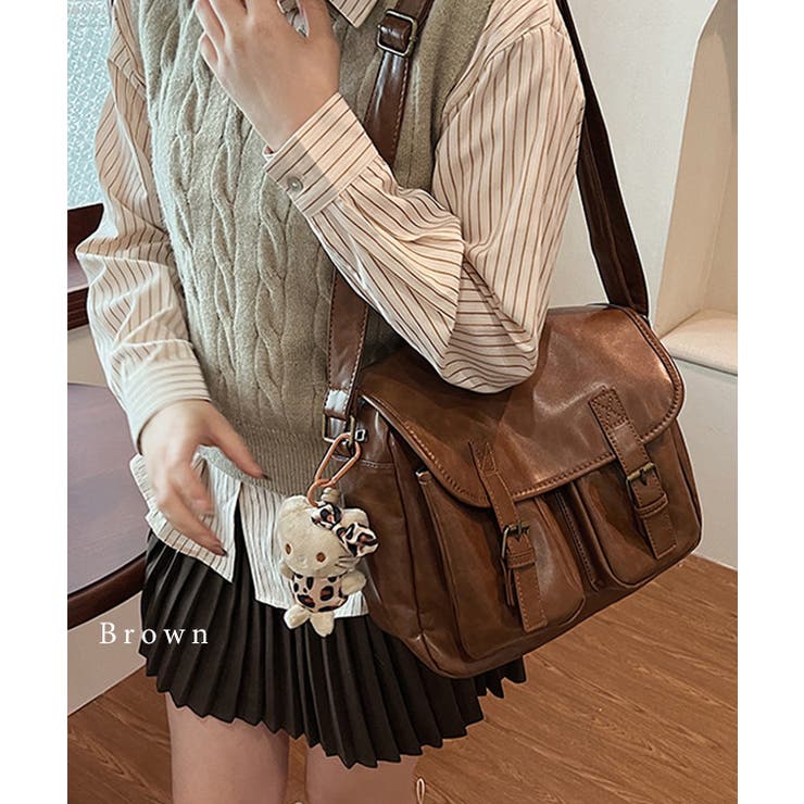 レザー調 多ポケット スクエア | レースレディース  | 詳細画像11 