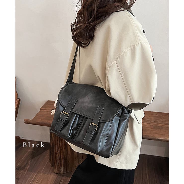 レザー調 多ポケット スクエア | レースレディース  | 詳細画像3 