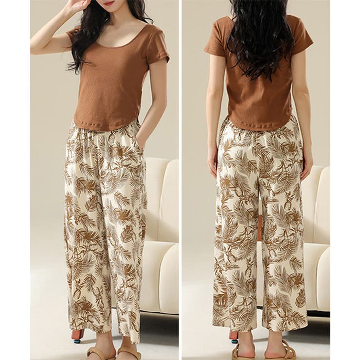 ラウンドネック デザイン パンツ | レースレディース  | 詳細画像12 