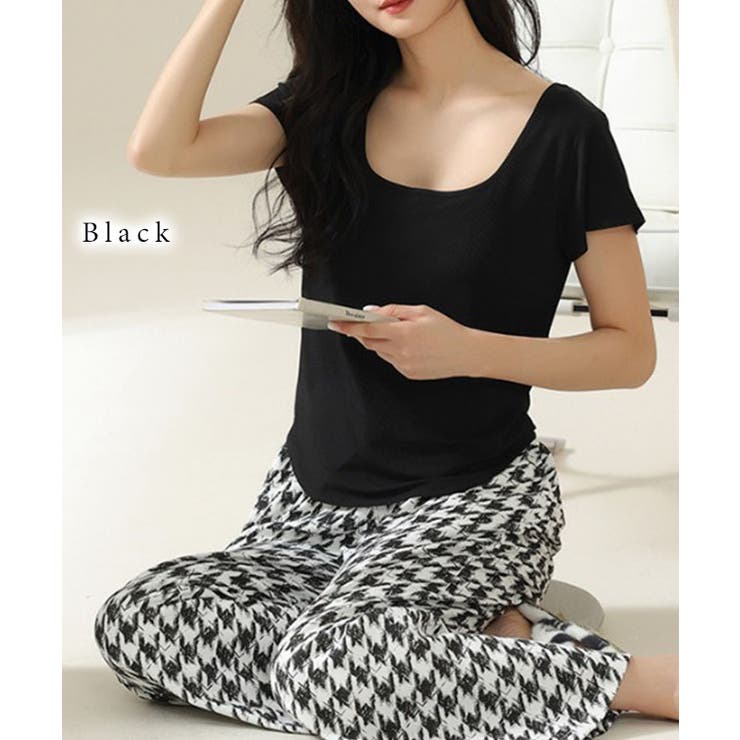 ラウンドネック デザイン パンツ | レースレディース  | 詳細画像3 