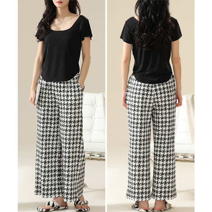 ラウンドネック デザイン パンツ | レースレディース  | 詳細画像4 