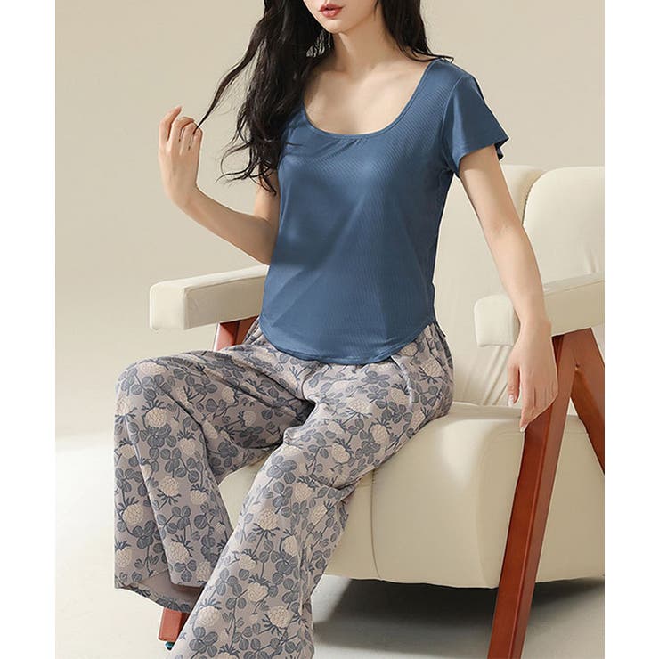 ラウンドネック デザイン パンツ | レースレディース  | 詳細画像6 