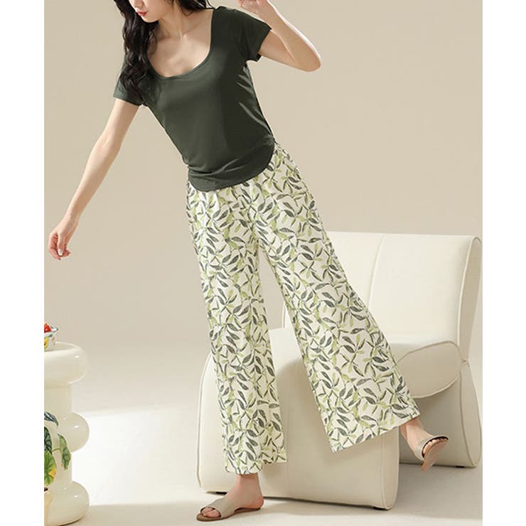 ラウンドネック デザイン パンツ | レースレディース  | 詳細画像9 