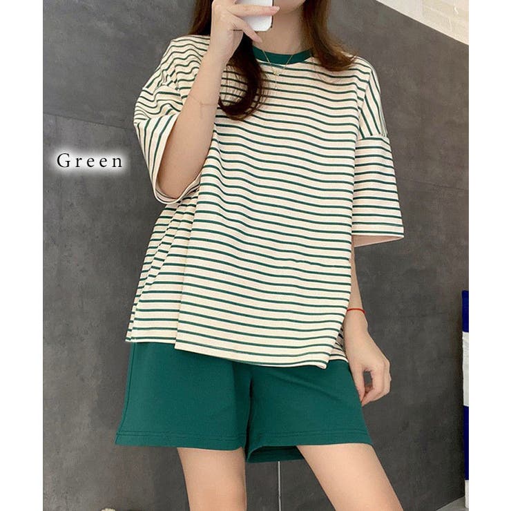 配色 ボーダー柄 半袖 | レースレディース  | 詳細画像8 