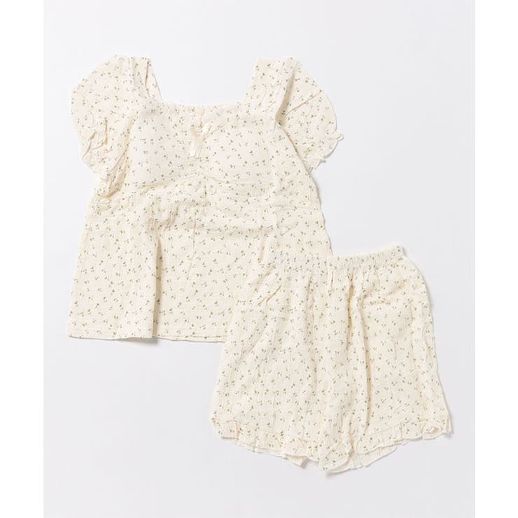 小花柄 パフスリーブ フリル | レースレディース  | 詳細画像13 