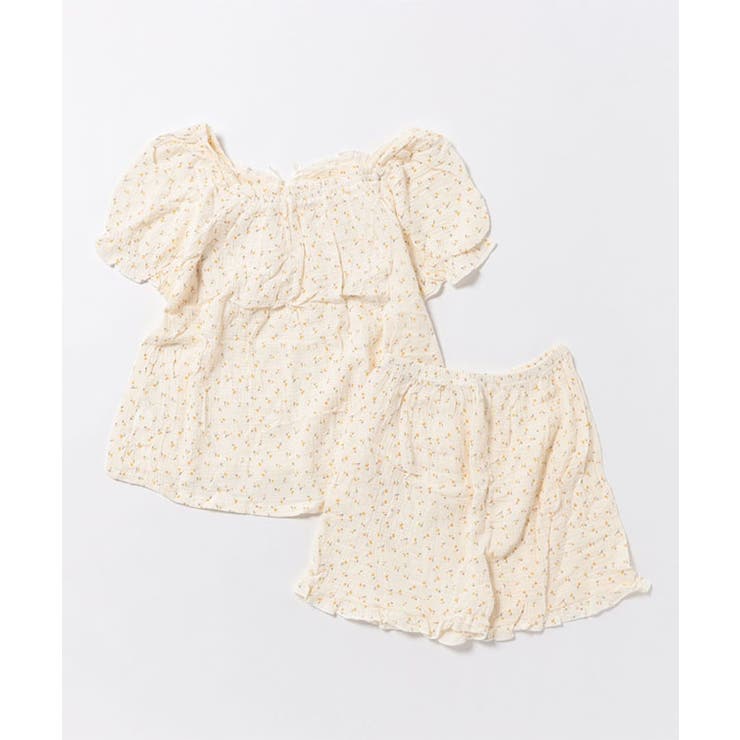 小花柄 パフスリーブ フリル | レースレディース  | 詳細画像15 