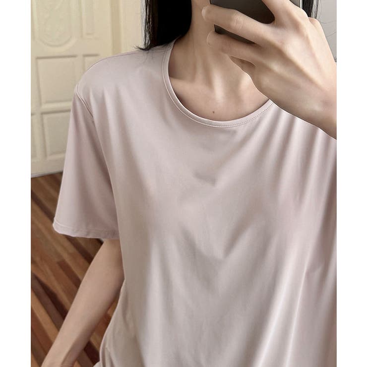 ソリッドカラー パッド付き 半袖 | レースレディース  | 詳細画像12 