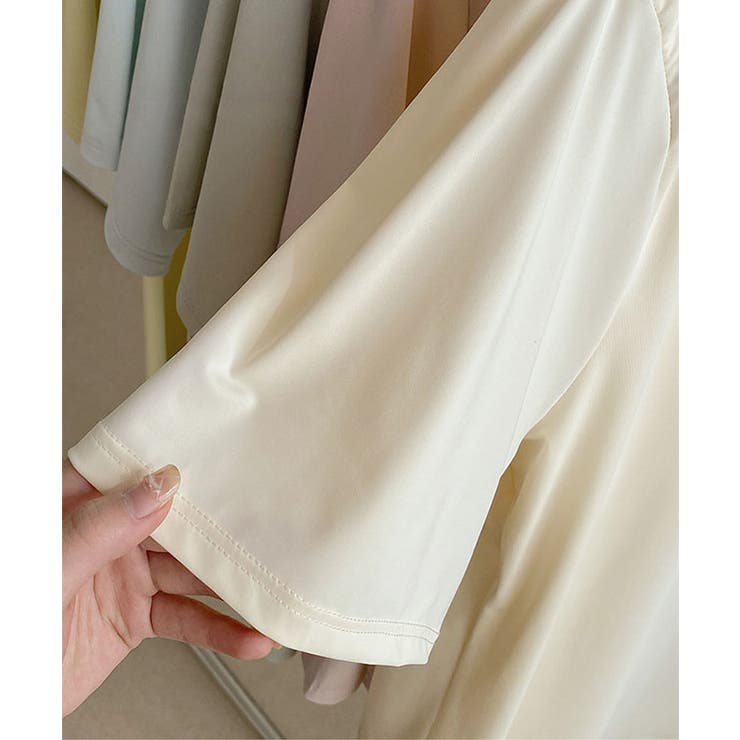 ソリッドカラー パッド付き 半袖 | レースレディース  | 詳細画像17 