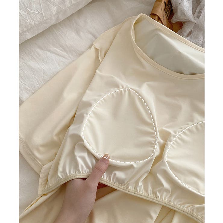 ソリッドカラー パッド付き 半袖 | レースレディース  | 詳細画像18 