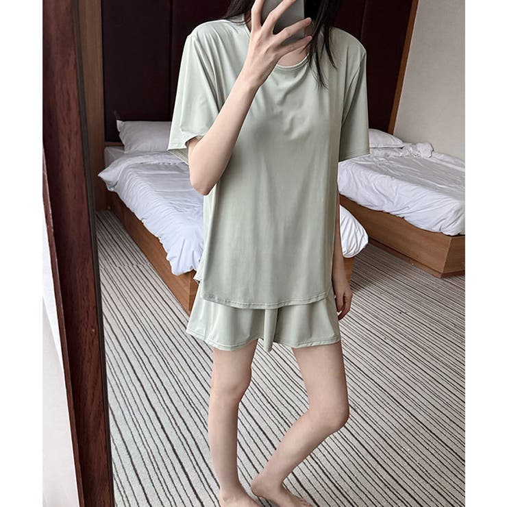 ソリッドカラー パッド付き 半袖 | レースレディース  | 詳細画像4 