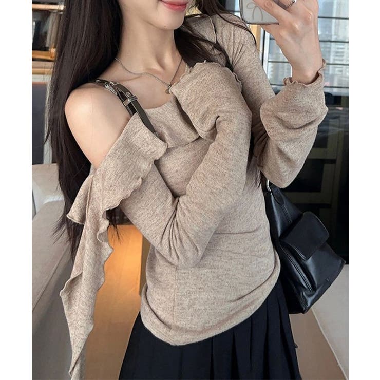 フリル ネック ワンショルダー | レースレディース  | 詳細画像6 