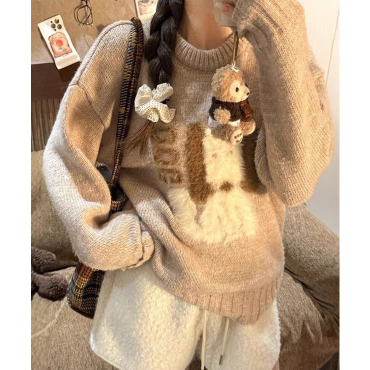 DOG柄 クルーネック ジャカード | レースレディース  | 詳細画像10 