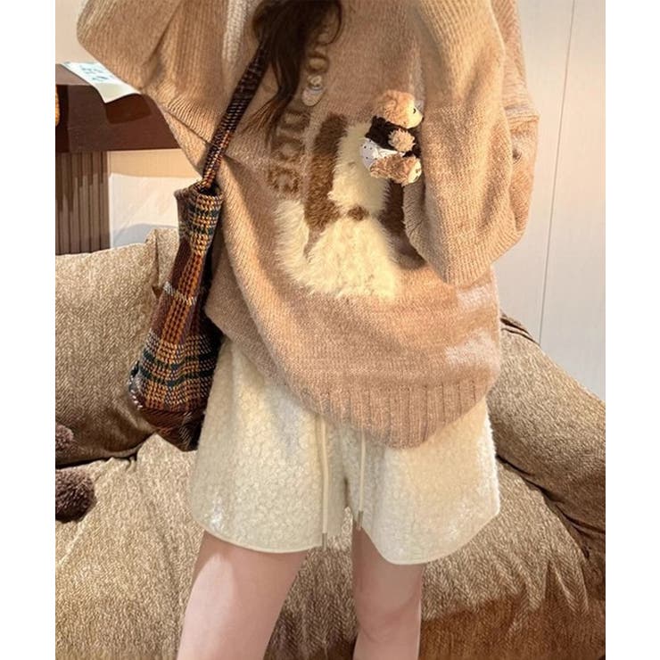 DOG柄 クルーネック ジャカード | レースレディース  | 詳細画像11 