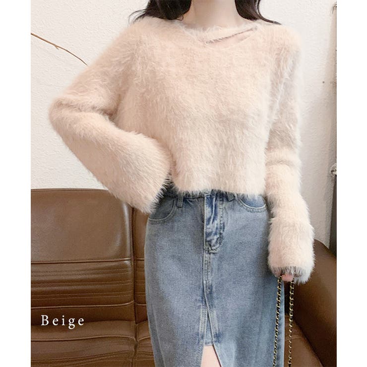 Vネック シャギー ベルスリーブ | レースレディース  | 詳細画像12 