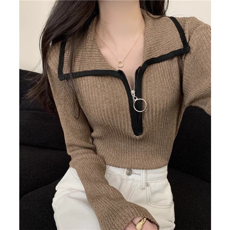 配色 パイピング 襟付き | レースレディース  | 詳細画像15 