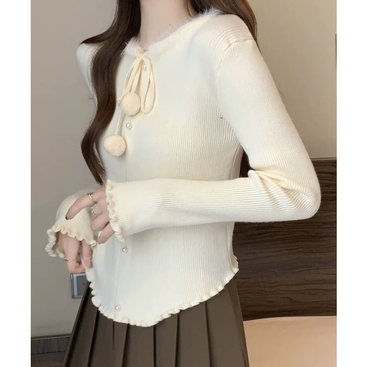 リボン パールボタン メロウ | レースレディース  | 詳細画像14 