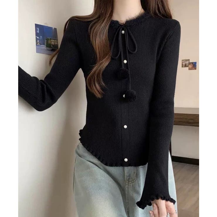 リボン パールボタン メロウ | レースレディース  | 詳細画像5 