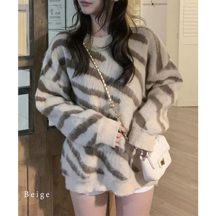 ゼブラ シャギー オーバーサイズ | レースレディース  | 詳細画像7 