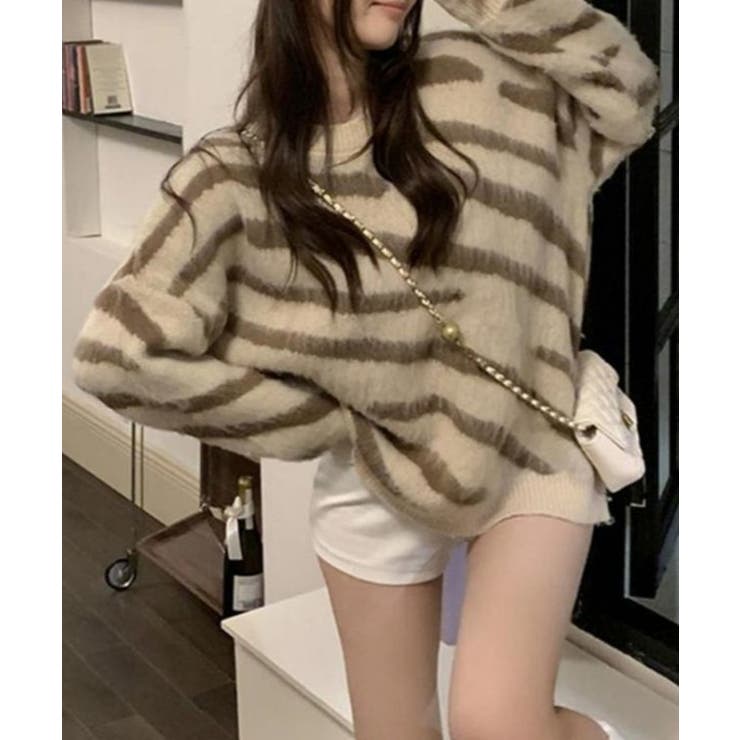 ゼブラ シャギー オーバーサイズ | レースレディース  | 詳細画像8 