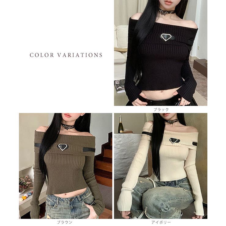 ベルト デザイン オフショル | レースレディース  | 詳細画像2 