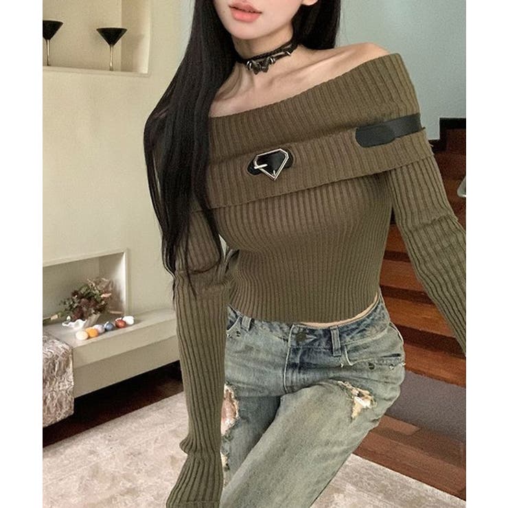 ベルト デザイン オフショル | レースレディース  | 詳細画像9 